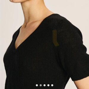 Merino wool v neck sweater tee